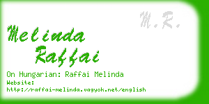 melinda raffai business card